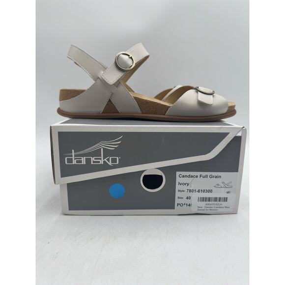 Danso CANDACE FULL GRAIN Women's NEW Sandal Ivory EU Size 40 - Picture 11 of 11